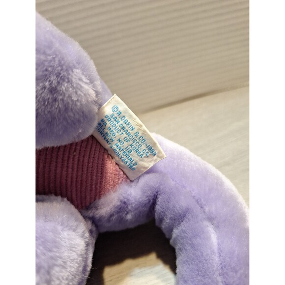 Vintage Dakin Duncan Purple Dragon 1983 Plush Stuffed Animal Toy - Picture 9 of 9